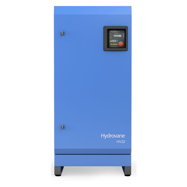 Hydrovane HV22-RS rotary vane industrial air compressor with digital control panel
